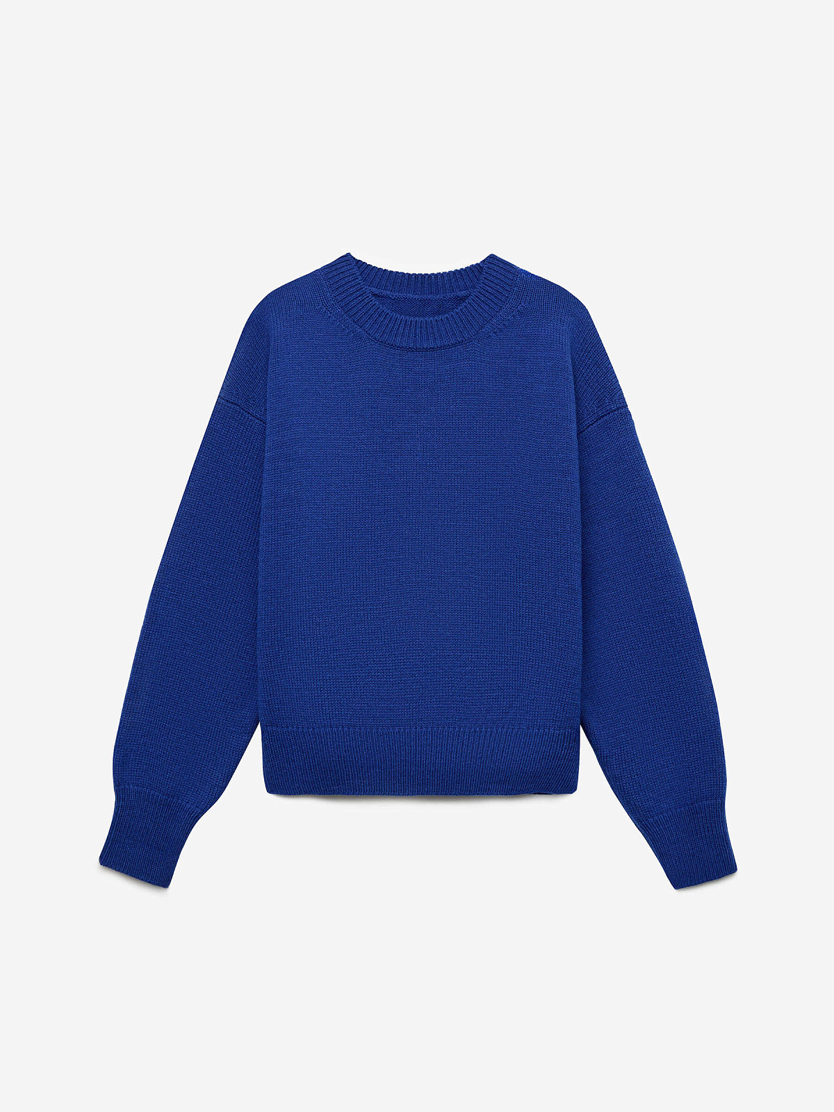 Свитер свободного кроя, синий