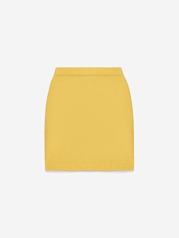 Юбка-мини из хлопка букле, фото 1