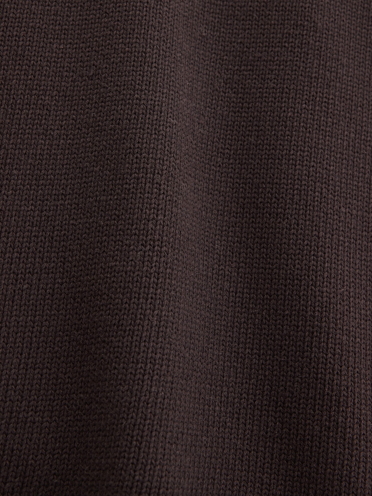 Джемпер из хлопка с необработанным краем, коричневый