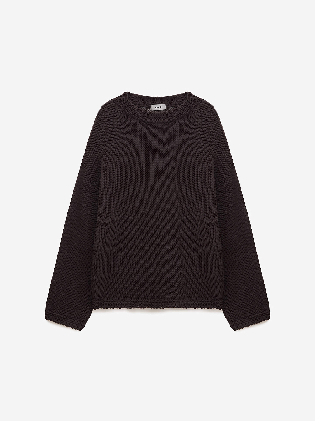 Джемпер сеточка из 100% хлопка, коричневый