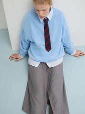 Галстук в полоску 022, красный