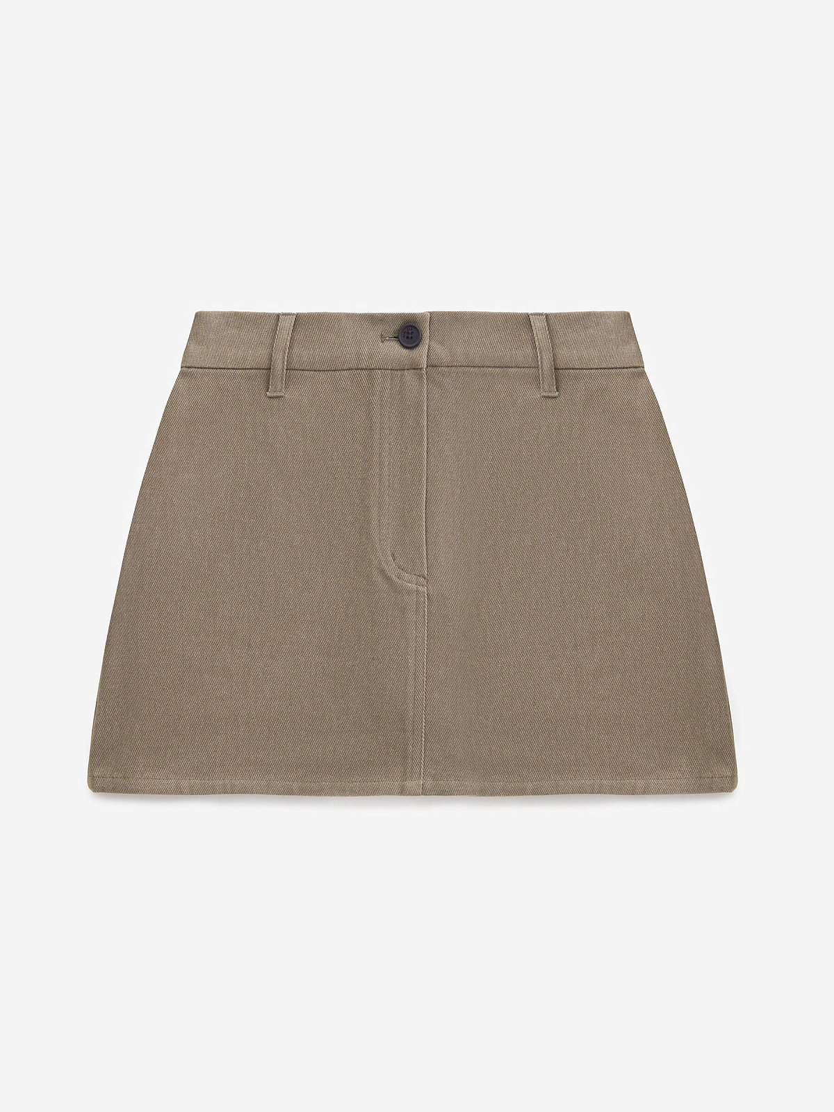 Юбка мини из денима 0218, хаки