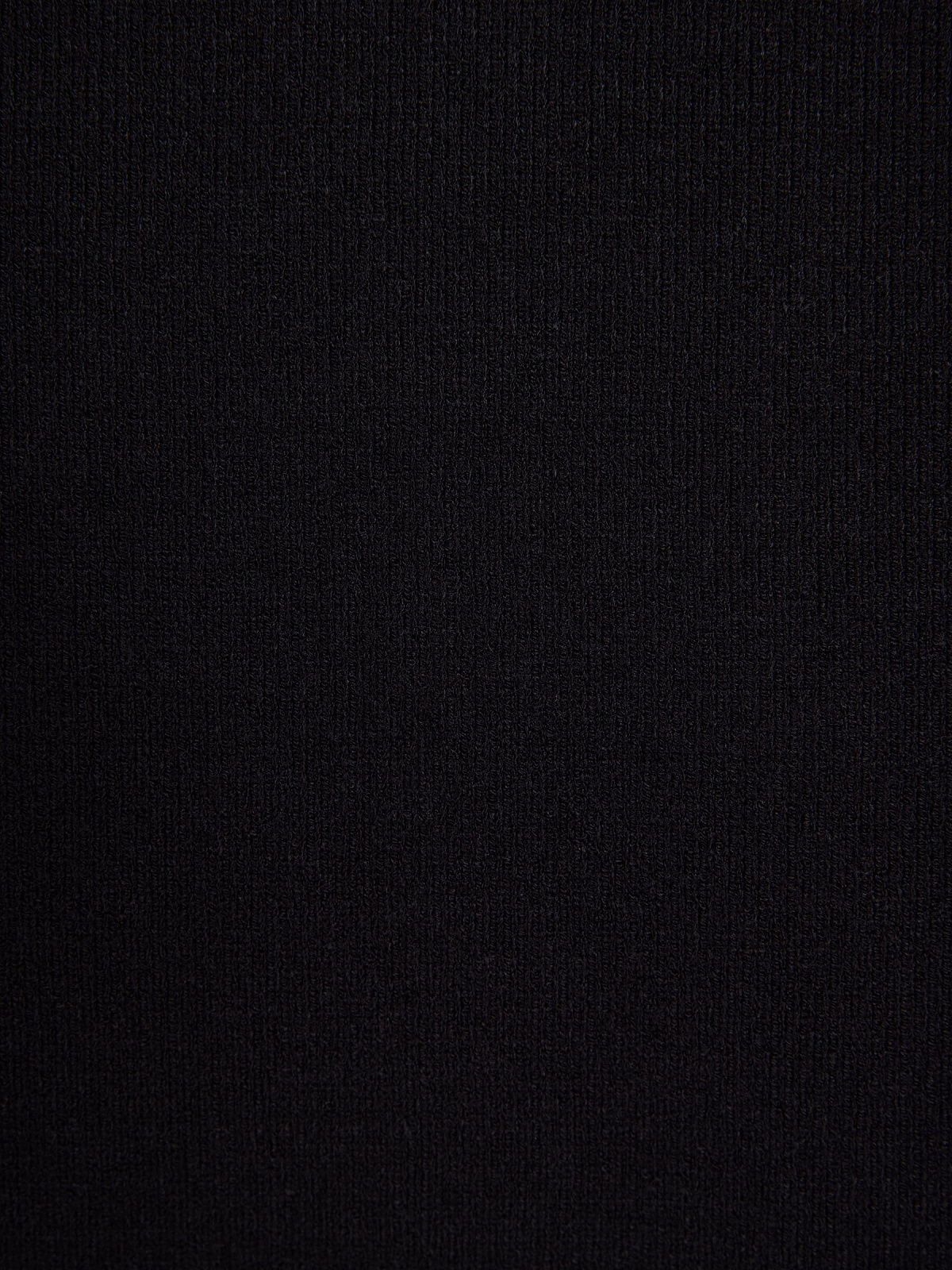Трикотажный топ с воротником стойка, черный