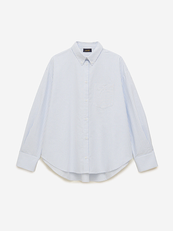 Рубашка свободного кроя с защипами, фото 1