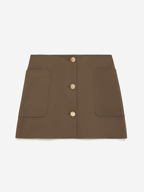 Юбка-мини на пуговицах, фото 1