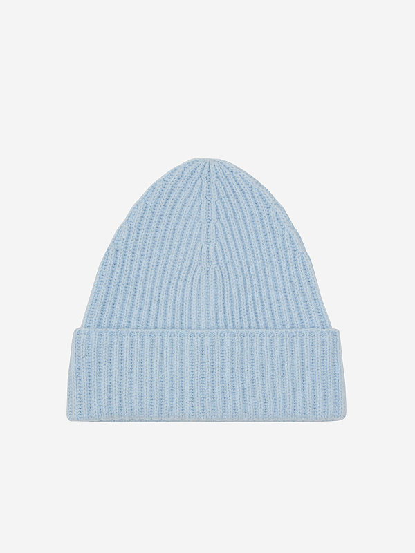 Шапка из кашемира и шерсти с отворотом, фото 1