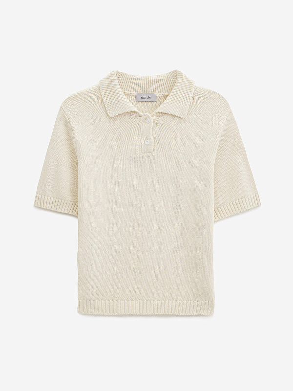 Поло с коротким рукавом из 100% хлопка, фото 1