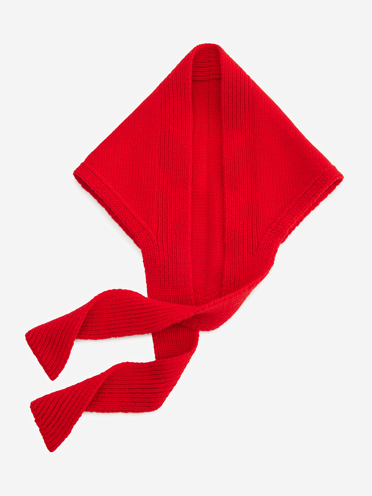 Косынка из шерсти, красный