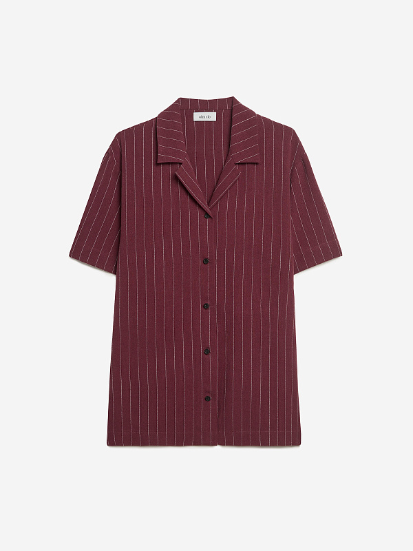 Рубашка свободного кроя с коротким рукавом, фото 1