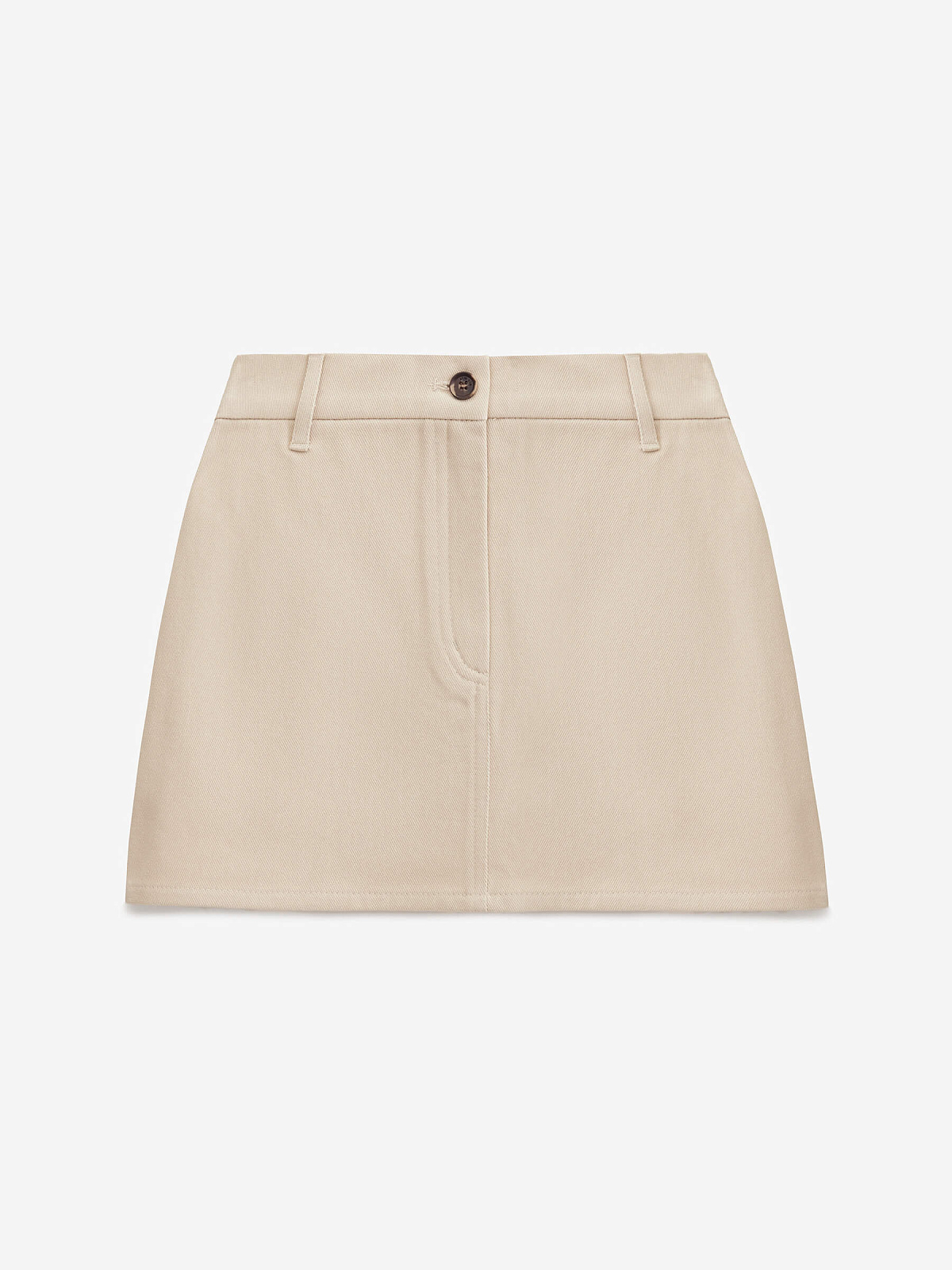 Юбка мини из денима 0218, молочный