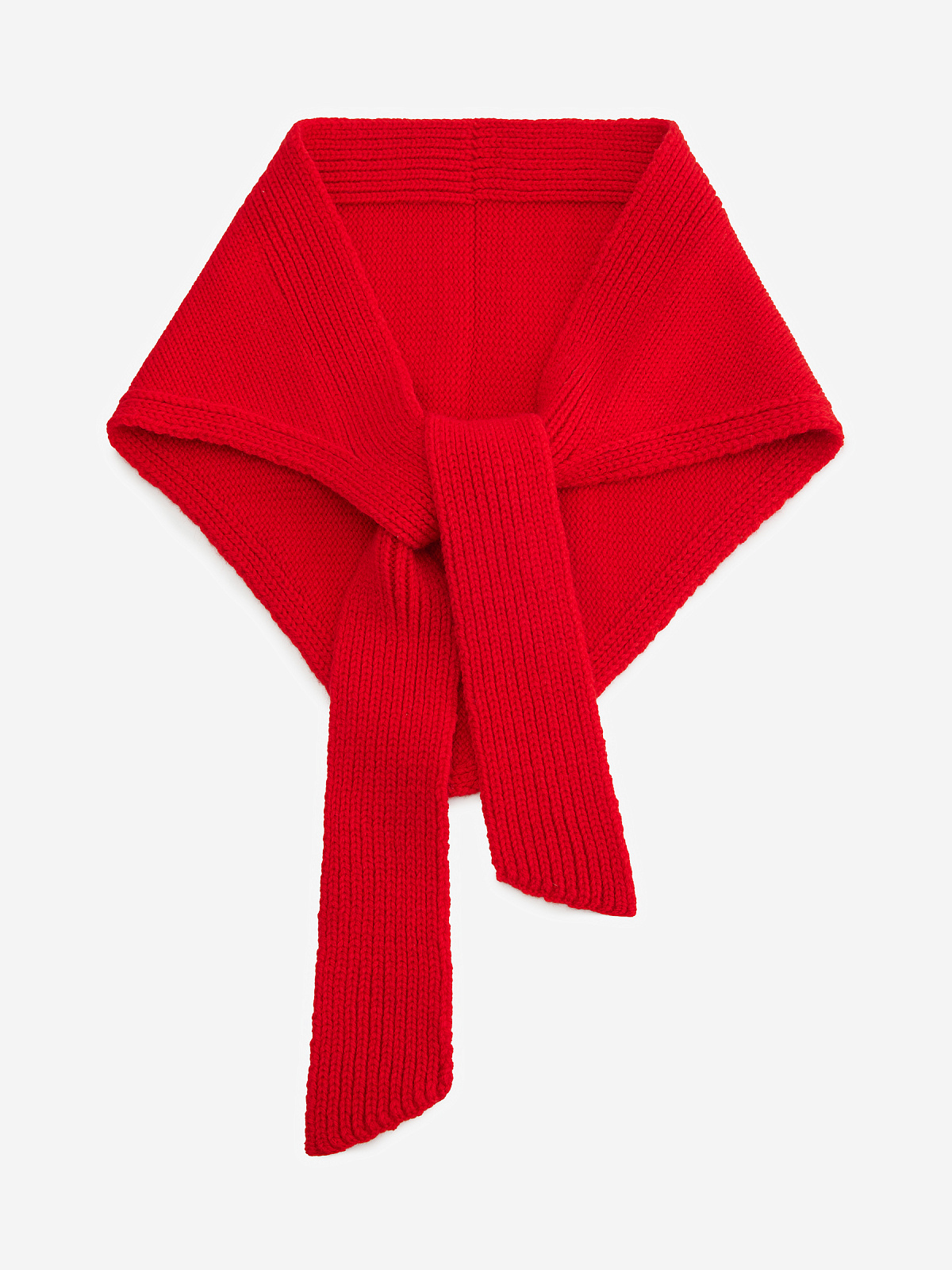 Косынка из шерсти, красный