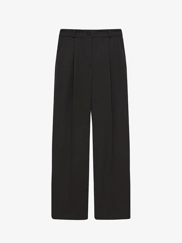 Брюки свободного кроя с защипами, фото 1