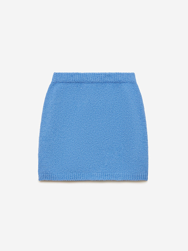 Юбка-мини из хлопка букле, фото 1