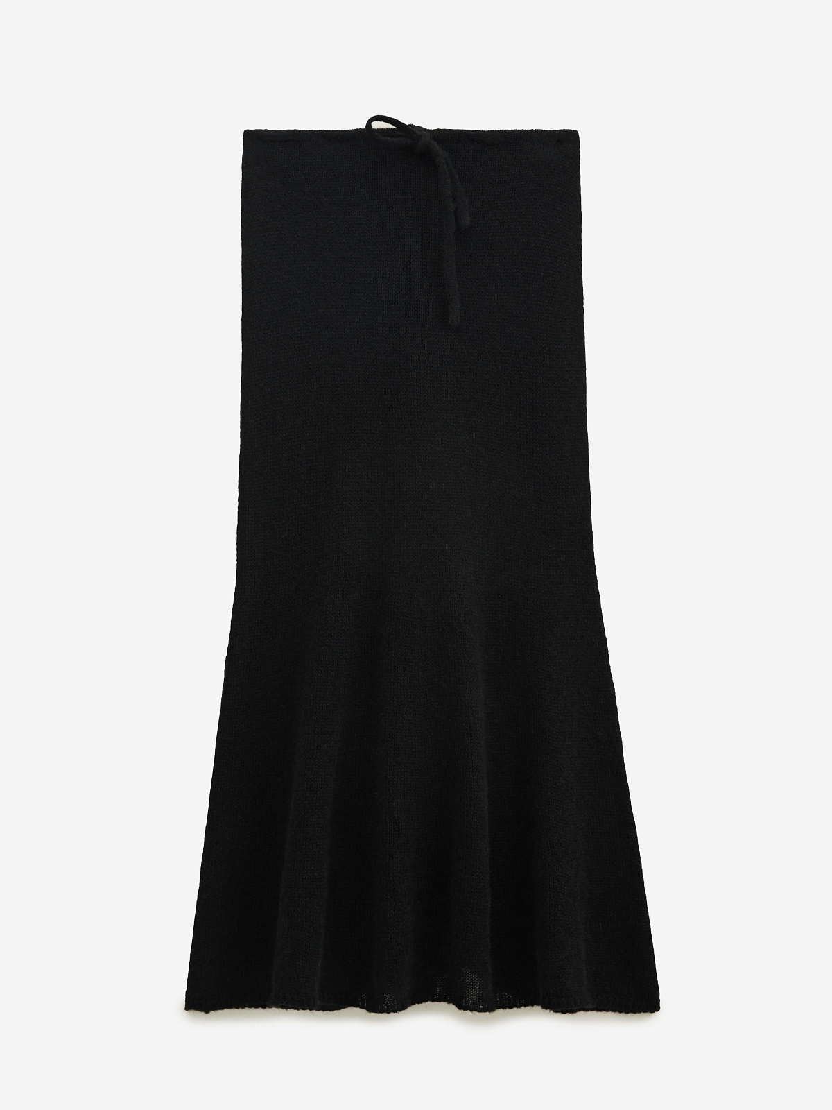 Юбка миди из мохера, черный