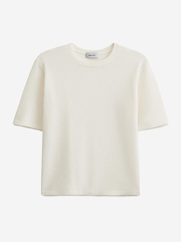 Джемпер с коротким рукавом из 100% мериноса, фото 1