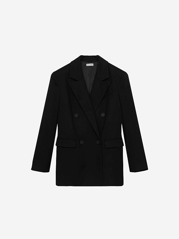 Жакет свободного кроя двубортный, фото 1