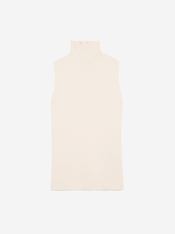 Трикотажный топ с воротником стойка, фото 1