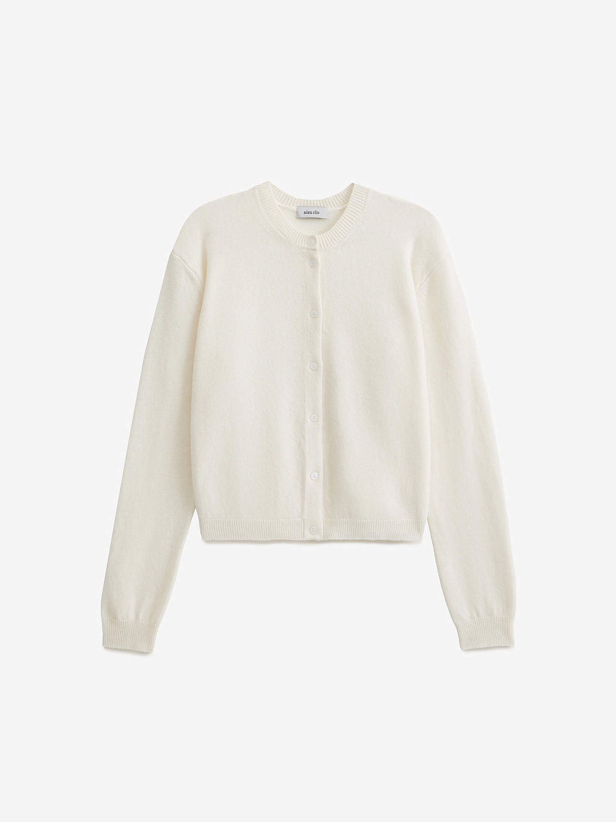 Кардиган на пуговицах из 100% мериноса, молочный