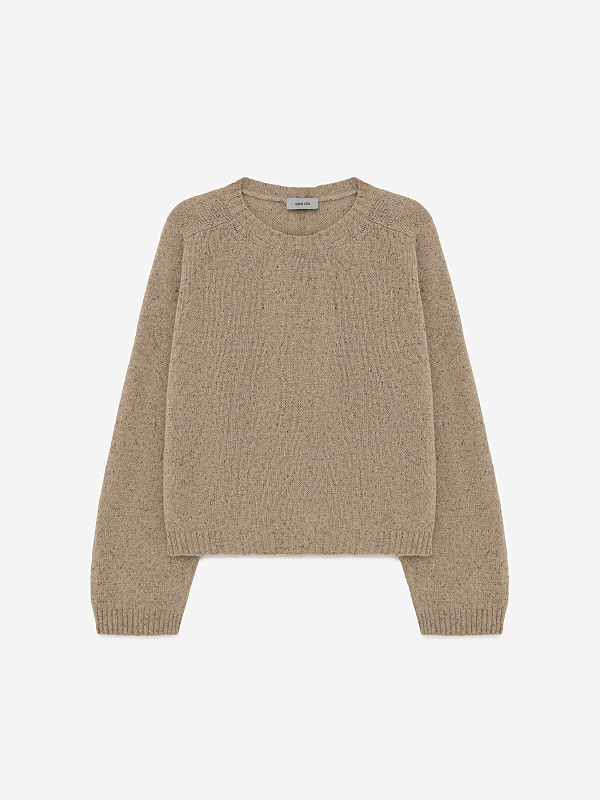 Джемпер с цельным плечом из шерсти с шелком, фото 1