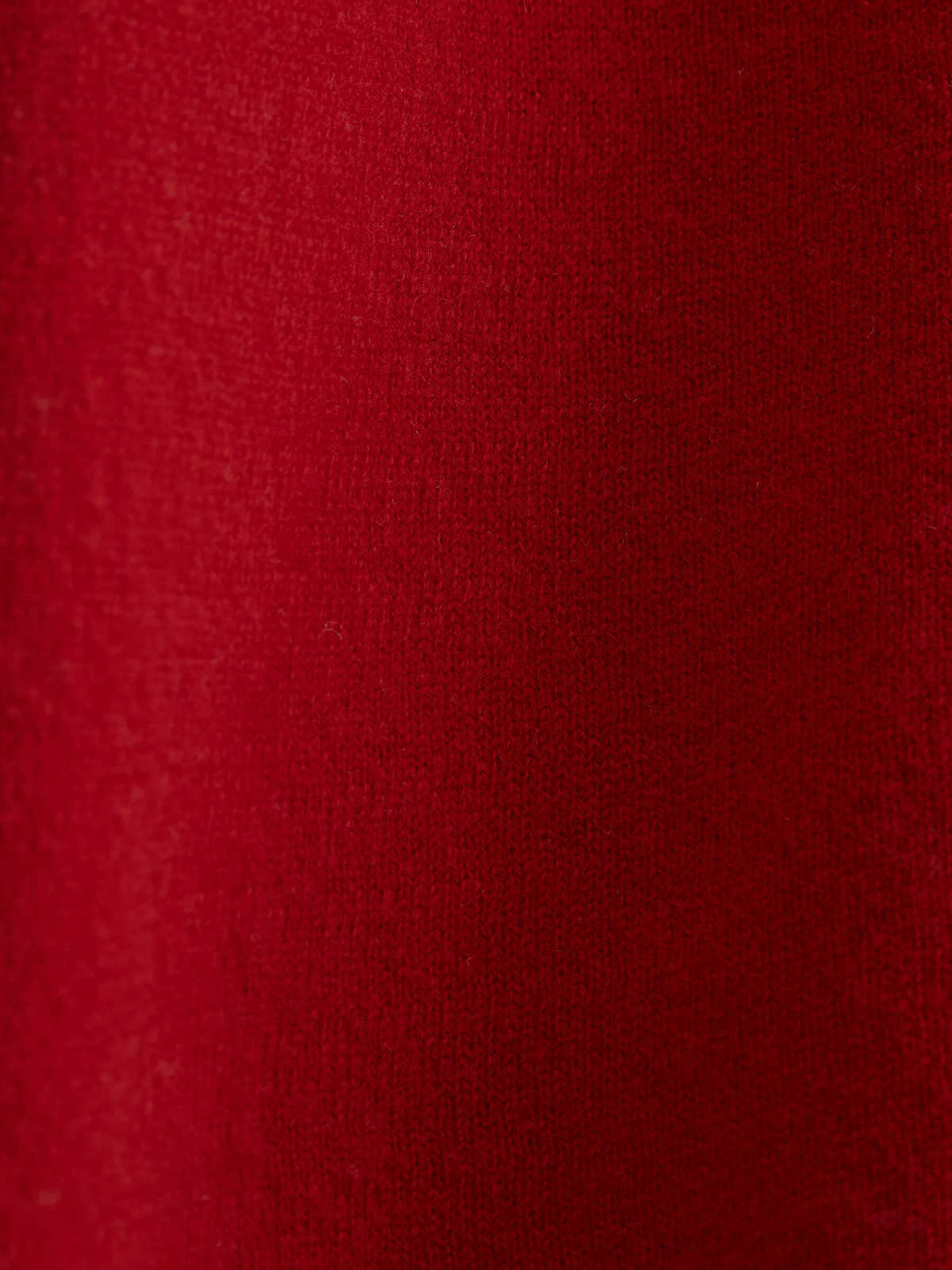 Джемпер с коротким рукавом из 100% мериноса, красный