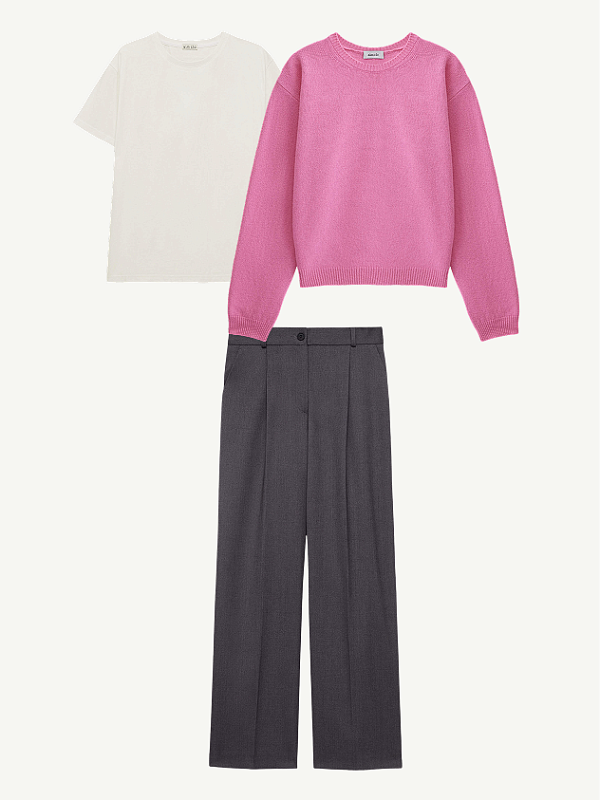 Розовый зефир и классический крой