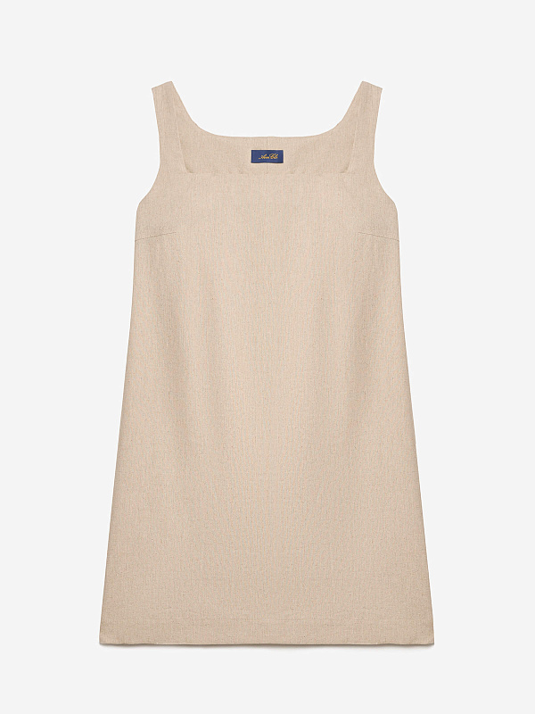 Платье мини из льняной ткани, фото 1