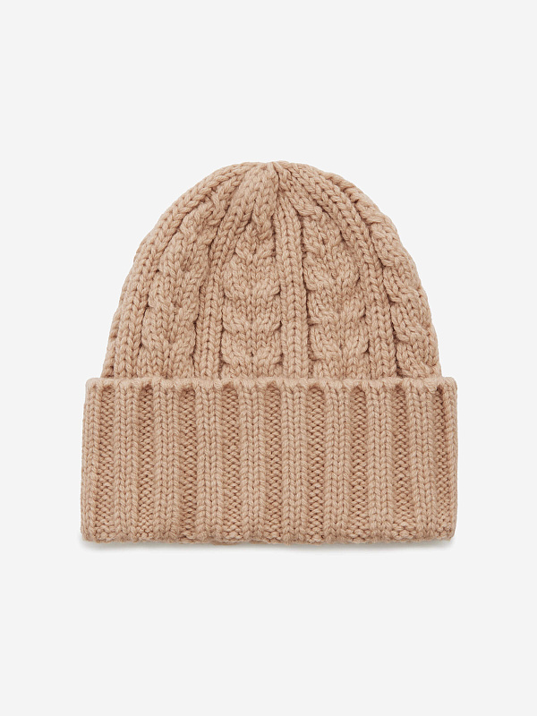 Шапка крупной вязки с косами, фото 1