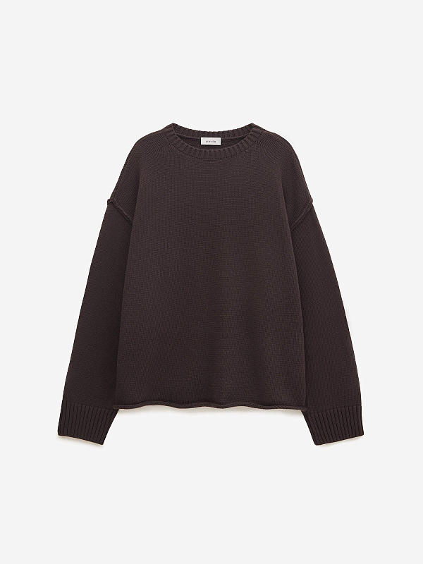 Джемпер из хлопка с необработанным краем, фото 1