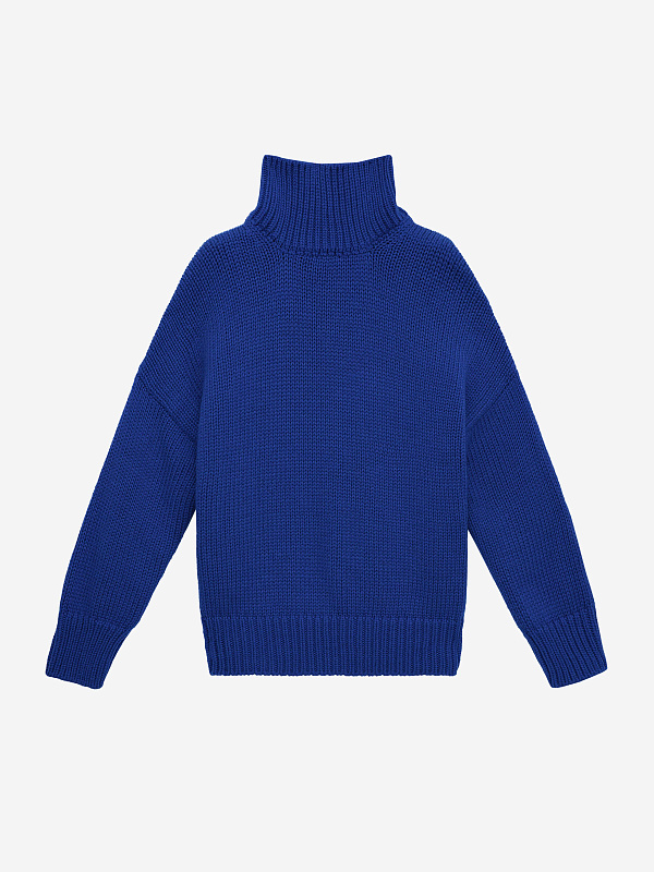 Свитер свободного кроя крупной вязки, фото 1