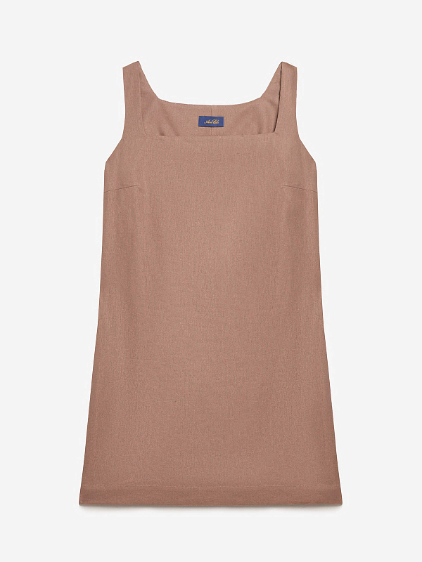 Платье мини из льняной ткани, фото 1