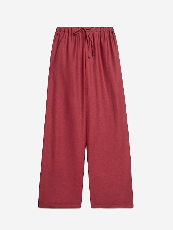 Брюки из льняной ткани на резинке, фото 1