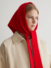 Косынка из шерсти, красный