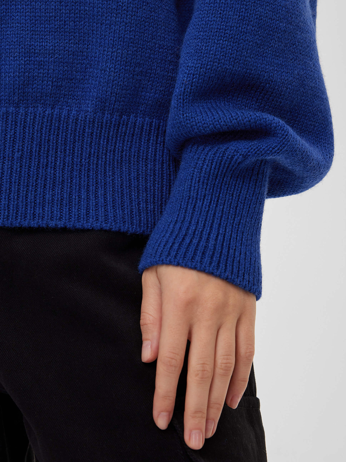 Джемпер свободного кроя, синий