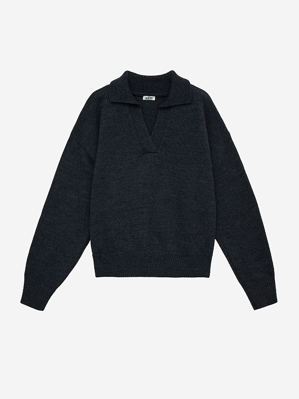 Джемпер-поло свободного кроя, фото 1