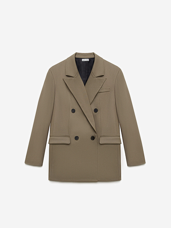 Жакет свободного кроя двубортный, фото 1