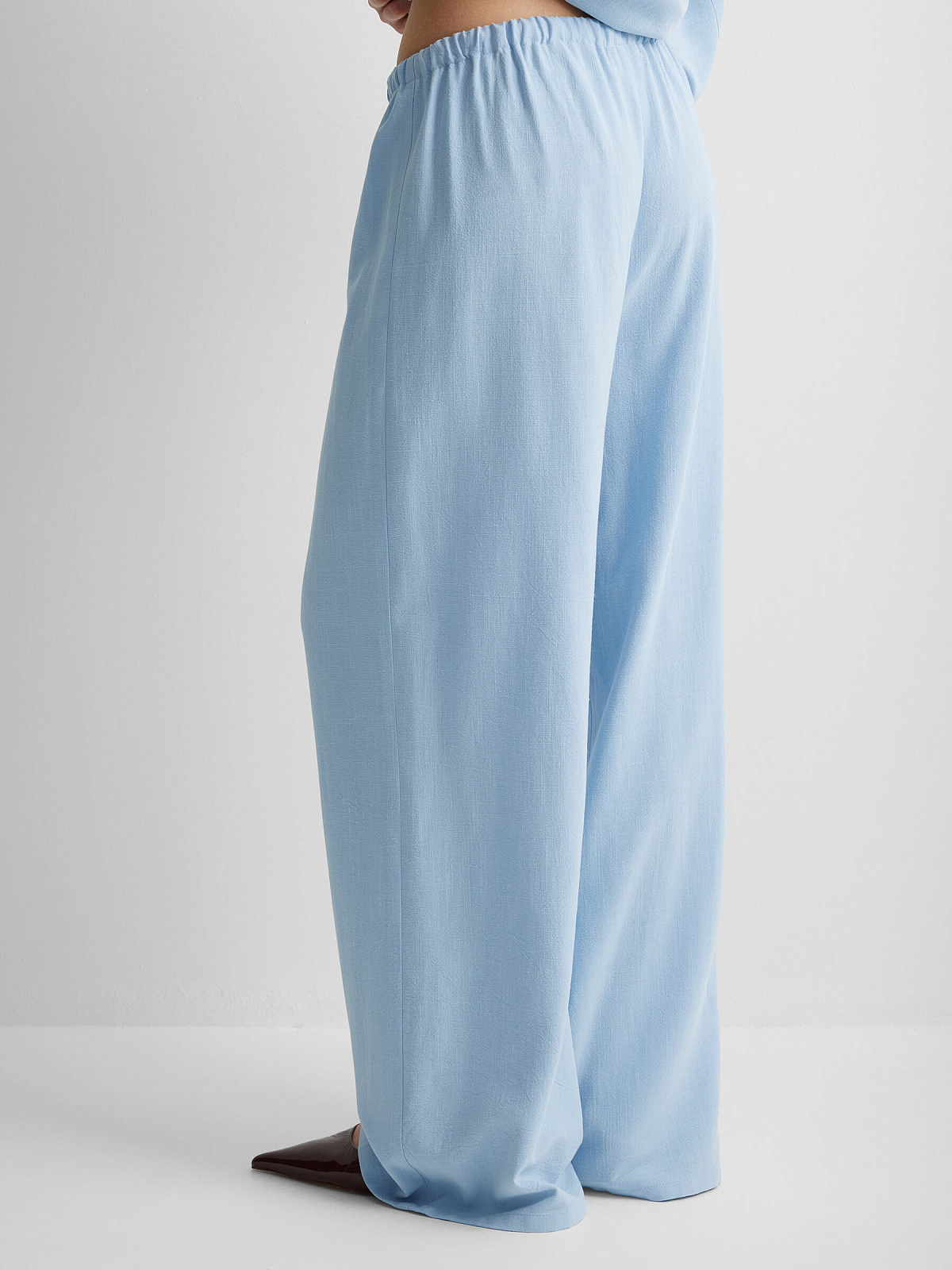 Костюм изо льна 0222, голубой