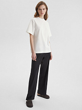 Футболка оверсайз из плотного хлопка, молочный