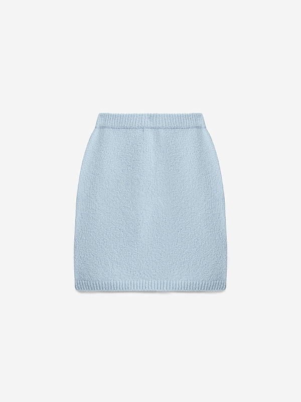 Юбка-мини из хлопка букле, фото 1