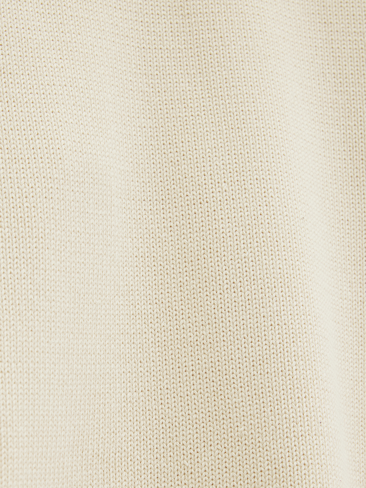 Джемпер из хлопка с необработанным краем, молочный