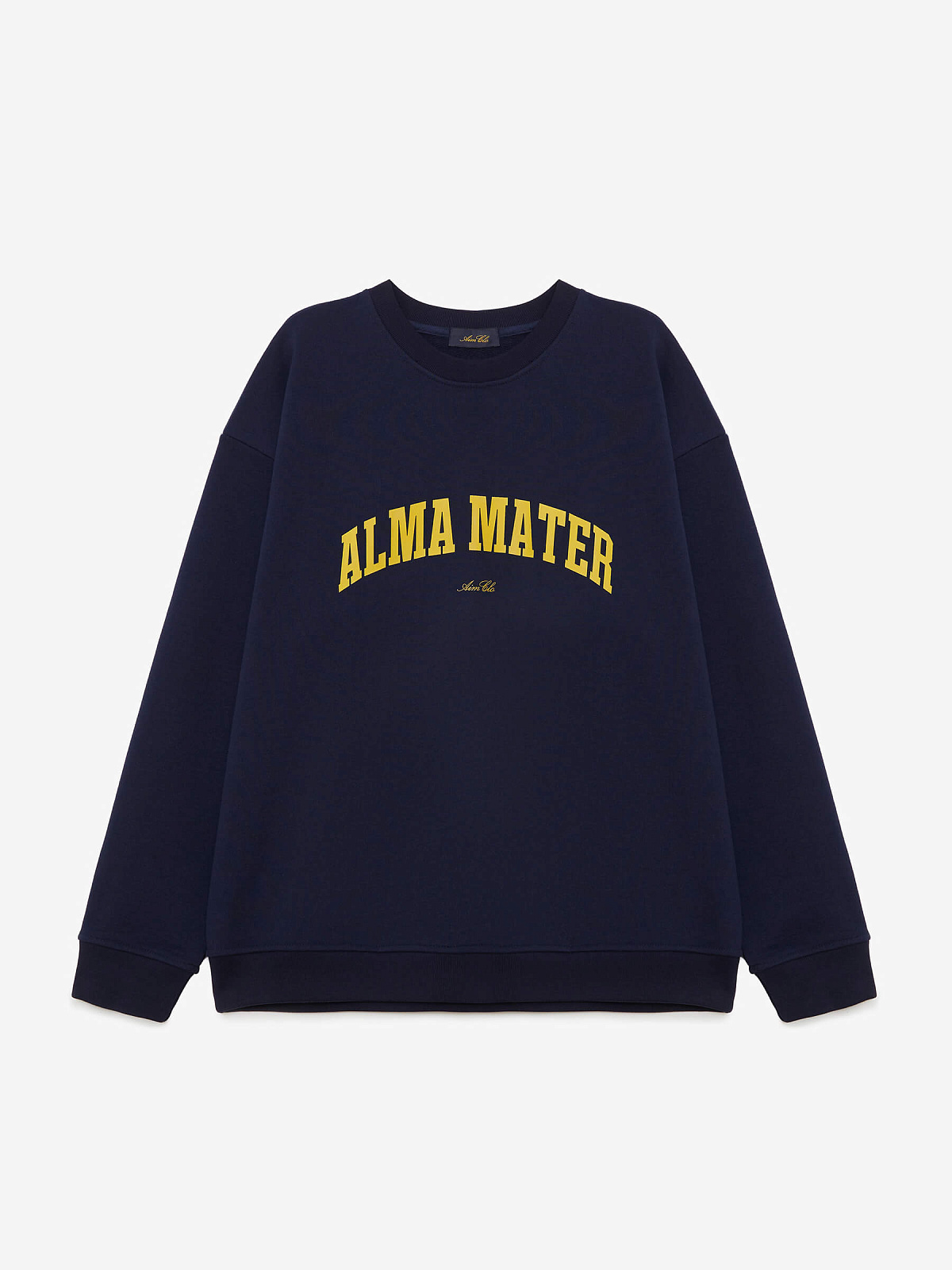 Свитшот свободного кроя Alma Mater 0143, темно-синий