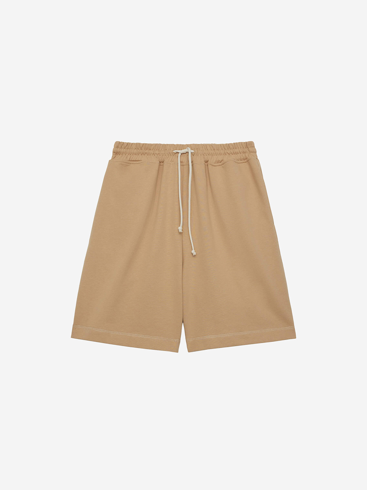 Шорты из футера, песочный